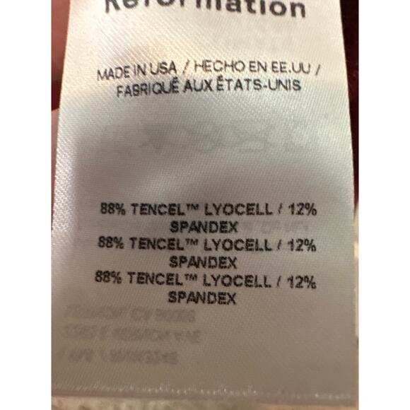 Reformation Tommie Knit Maxi Dress NWT Wine Red Long Sleeve M - Picture 8 of 10